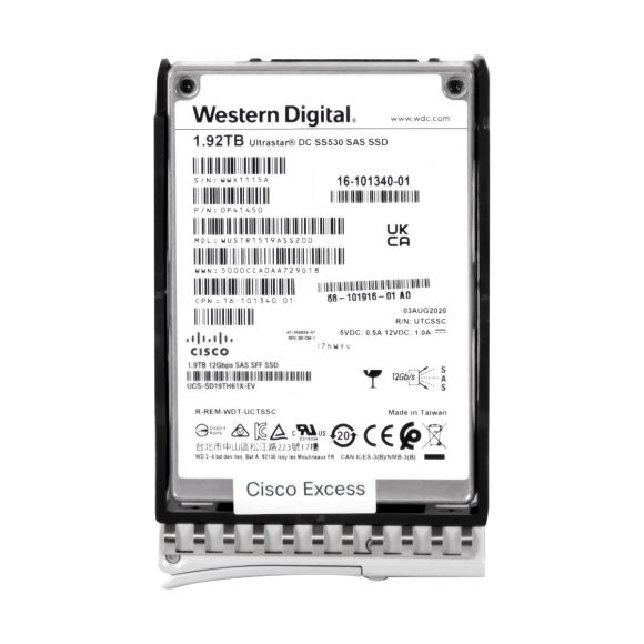 CISCO SD19TH61XEV 1.92TB TLC SAS-3 2.5'' WUSTR1519ASS200