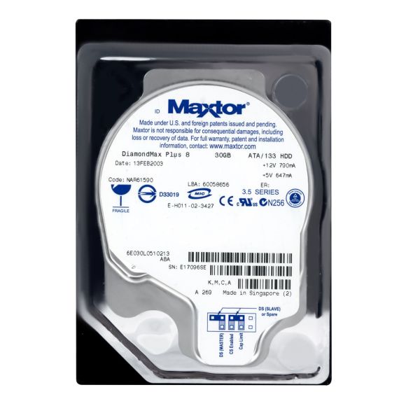 MAXTOR DiamondMax Plus 8 30GB 7.2K 2MB ATA 3.5'' 6E030L0