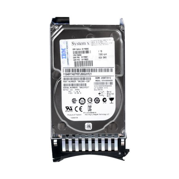 DYSK IBM 81Y9691 1TB 7.2k 6Gb SAS 2.5" 81Y3820