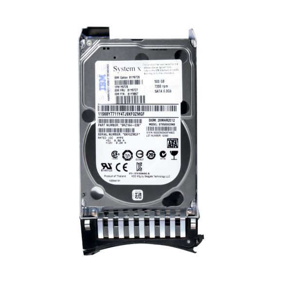 DYSK IBM 81Y2857 500GB 7.2K SATA-6Gb 81Y9727 2.5''