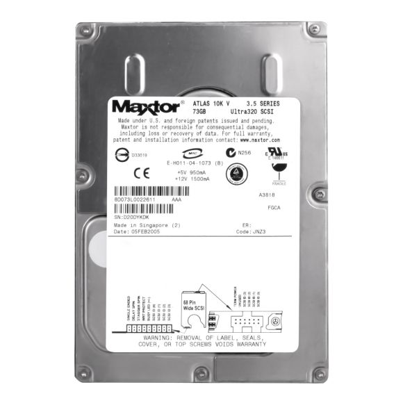 HDD MAXTOR 0C9791 73GB 10K SCSI ULTRA320 8D073L0025051 3.5''