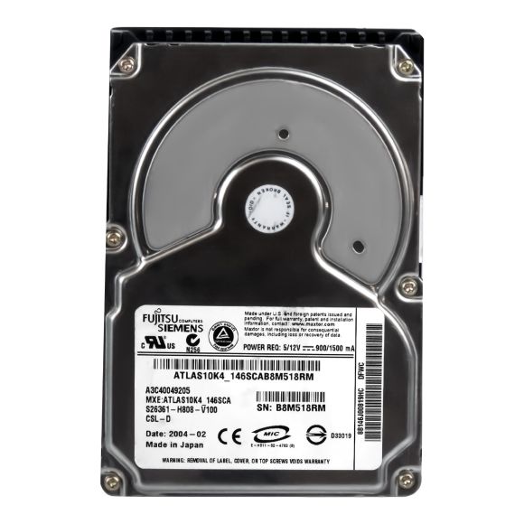 HDD FSC A3C40049205 ATLAS 10K4 146GB 10K SCSI U320 8B146J