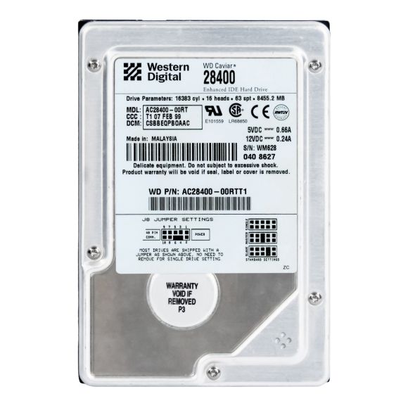 WESTERN DIGITAL AC28400-00RT 8.4GB ATA 5400RPM 3.5