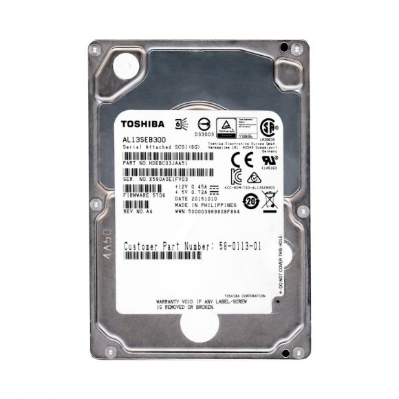 DYSK TWARDY TOSHIBA 2.5" SAS AL13SEB300 300GB 10K