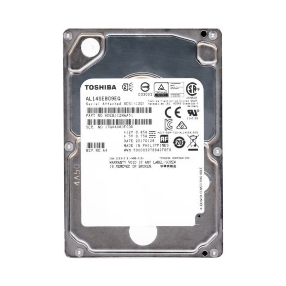 TOSHIBA ENTERPRISE 900GB 10K 128MB SAS-3 2.5'' AL14SEB09EQ