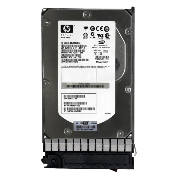 HP 465329-002 466277-001 400GB 10K 16MB FC 4Gbps 3.5'' BD400DADFQ