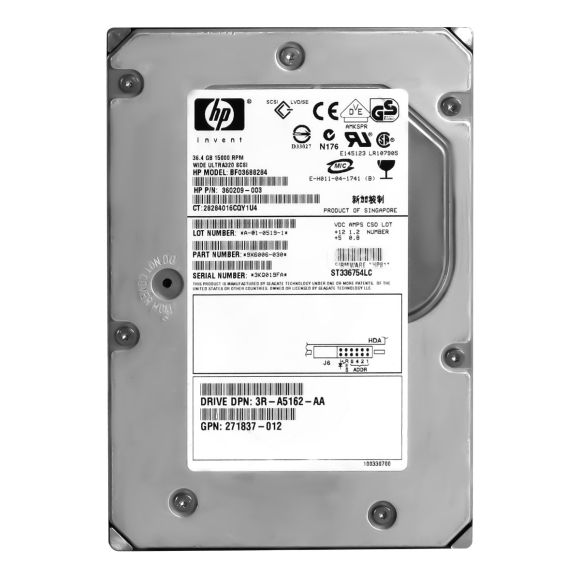 HP 360209-003 36GB 15K 8MB SCSI 3.5'' BF03688284