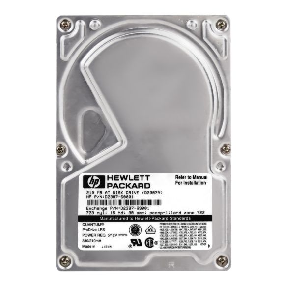 HP D2387-60001 210MB 3.6K ATA 3.5'' RR21A101