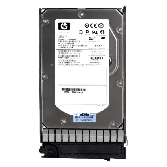 HP DF300ABAAA 300GB 3.5" LFF 3G SAS 15K 431943-004