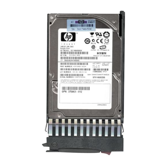 HP 431954-003 146GB 10K 16MB SAS 2.5'' DG146ABAB4