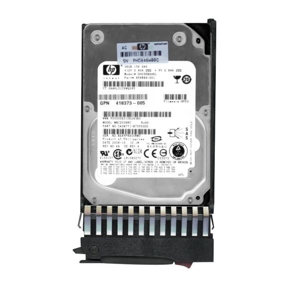 HP DH036BAAKL 36GB 459889-001 2.5" SFF 3G SAS 15K RPM