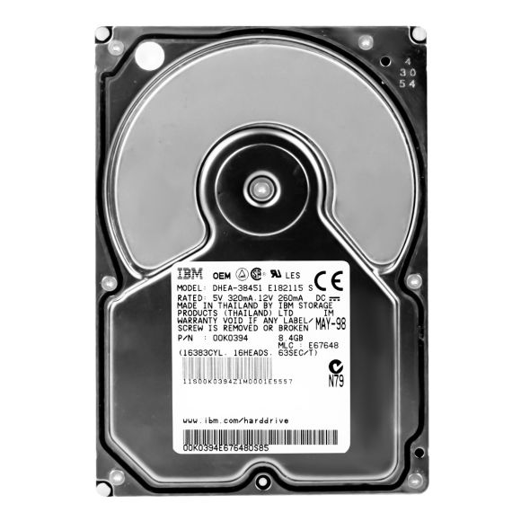 IBM 00K0394 8.4GB 5.4K ATA 3.5'' DHEA-38451 