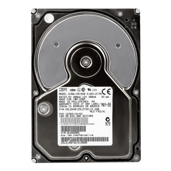 IBM 25L2648 15.2GB 5.4K ATA 3.5'' DJNA-351520