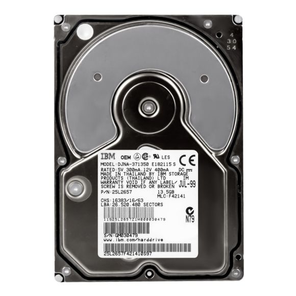 HDD IBM DJNA-371350 13.5GB ATA 7200RPM 2MB 3.5'' 25L2657