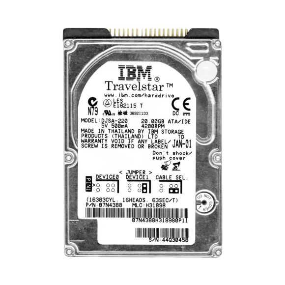 DELL 0615TW 20GB 4.2K 2MB ATA 2.5'' DJSA-220