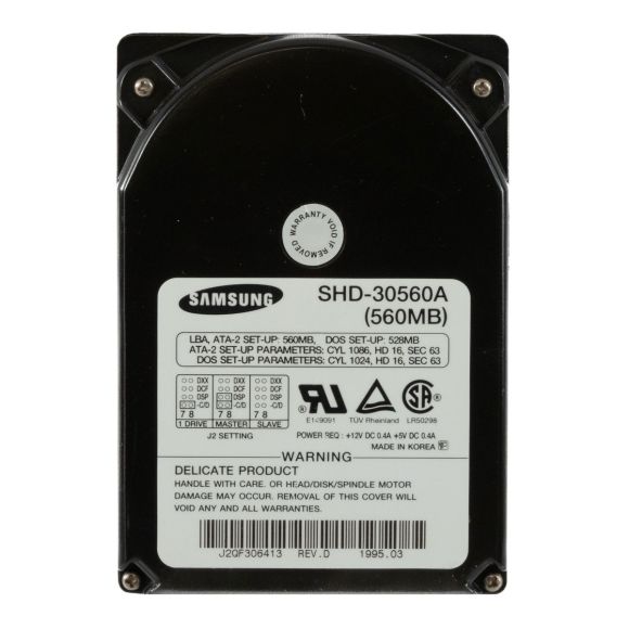 SAMSUNG APOLLO560 560MB 3.6K ATA 3.5'' SHD-30560A