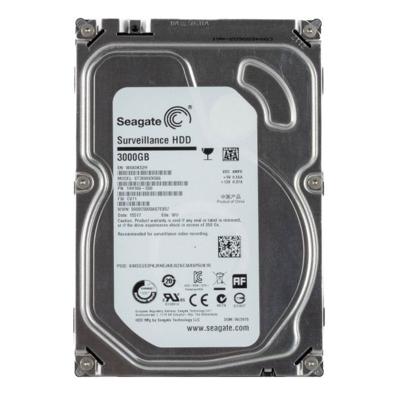 SEAGATE SURVEILLANCE HDD 3TB 5.9K 64MB SATA III 3.5'' ST3000VX006