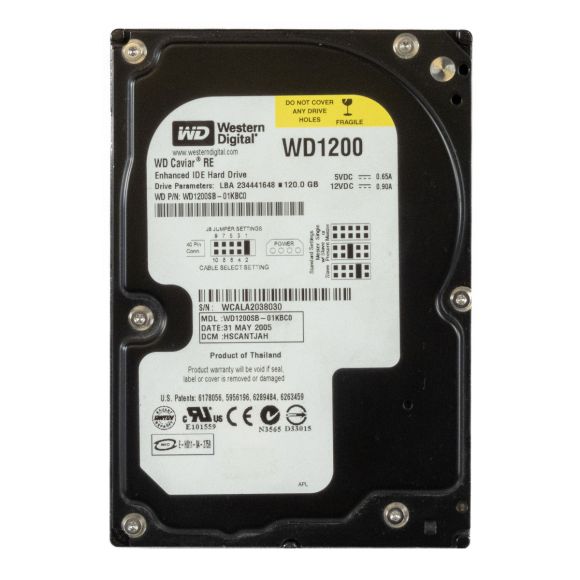 WD CAVIAR RE 120GB 7.2K 8MB ATA 3.5'' WD1200SB-01KBC0