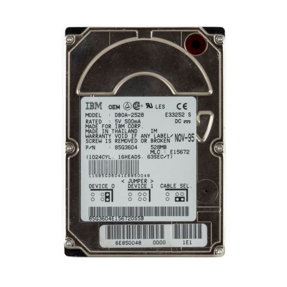 IBM 85G3604 528MB 4000RPM ATA 2.5'' DB0A-2528