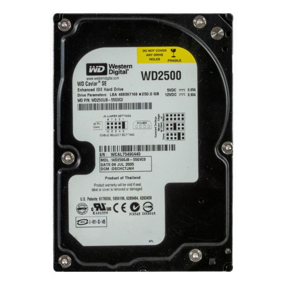 WD CAVIAR SE 250GB 7.2K 8MB ATA 3.5'' WD2500JB