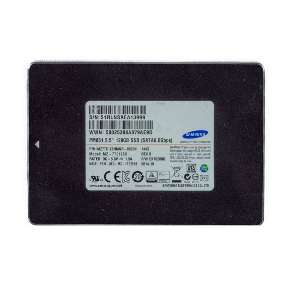 SAMSUNG PM851 128GB MLC SSD SATA III 2.5'' MZ-7TE1280