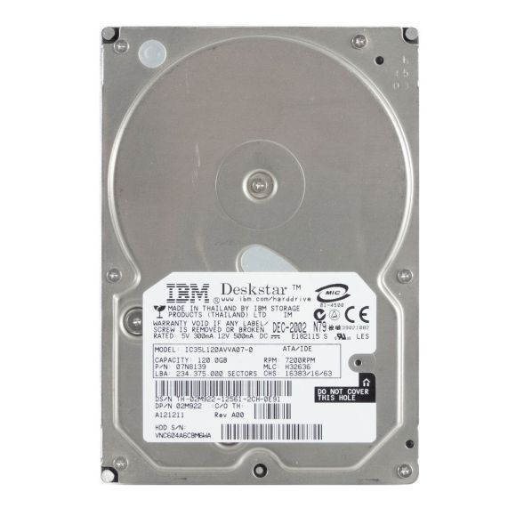 DELL 02M922 120GB 7.2K 2MB ATA 3.5'' IC35L120AVVA07-0