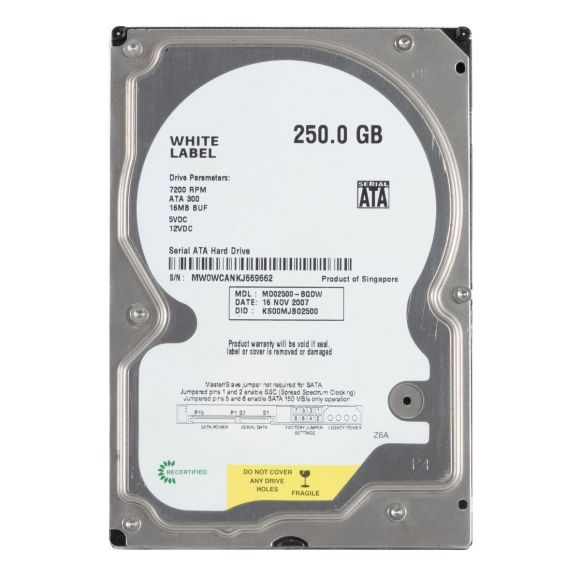 MDT 250GB 7.2K 16MB SATA II 3.5'' MD02500-BQDW