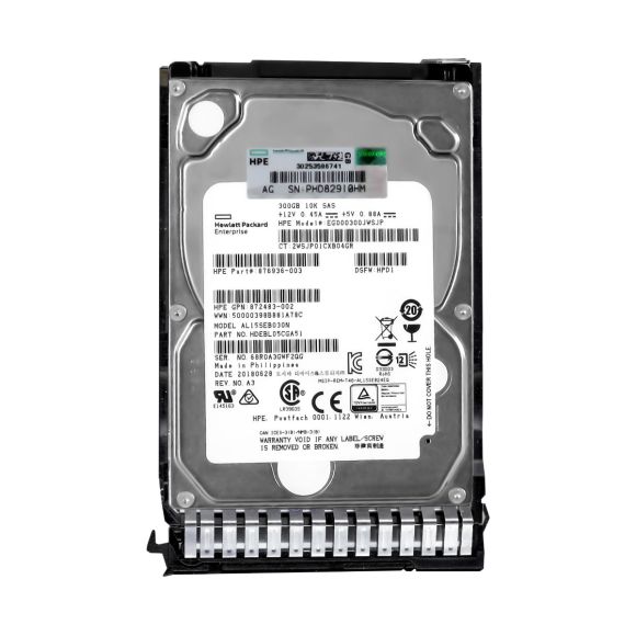 HP 876936-003 300GB 10K 128MB SAS-3 2.5'' EG000300JWSJP