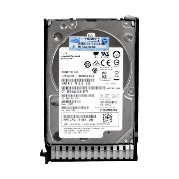 HP EG0300JFCKA 781514-003 300GB 10000 RPM SAS