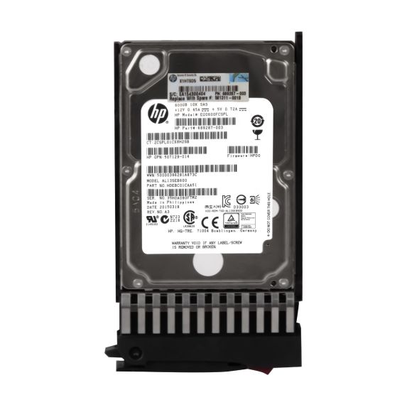 HP 689287-003 600GB 10K 64MB SAS-2 2.5'' EG0600FCSPL