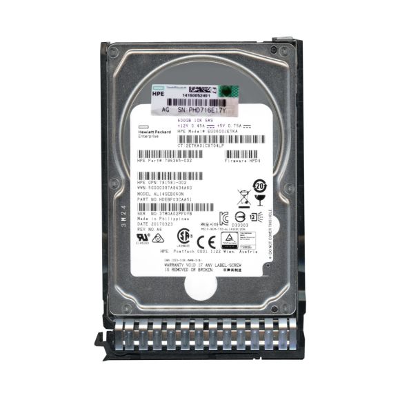 HP 600GB 796365-002 10K 128MB SAS-3 2.5'' EG0600JETKA