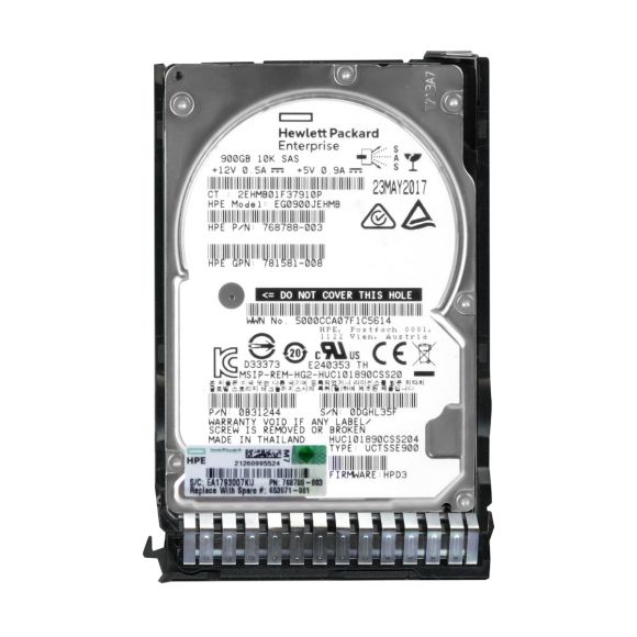 HP 768788-003 900GB 10K 128MB SAS-3 2.5'' EG0900JEHMB