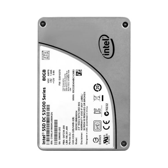 INTEL SSD DC S3500 80GB MLC SATA III 2.5'' SSDSC2BB080G4