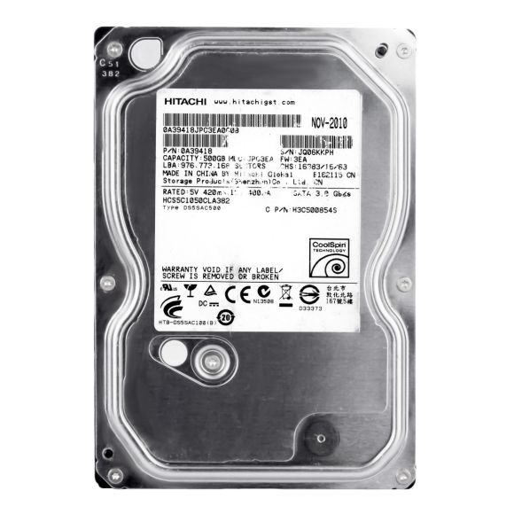 HITACHI DeskStar 7K1000.C 500GB 7.2K 16MB SATA III 3.5'' HDS721050CLA662