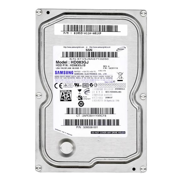 SAMSUNG SpinPoint F1 80GB 7.2k 8MB SATA II 3.5'' HD083GJ