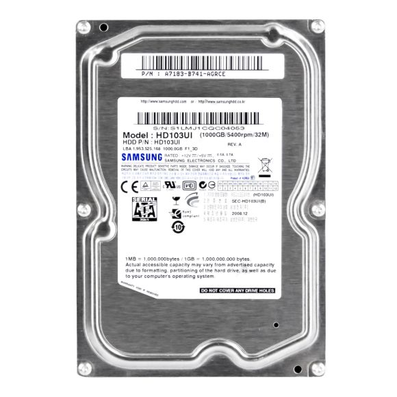 SAMSUNG 1TB 5.4K 32MB SATA II 3.5'' HD103UI