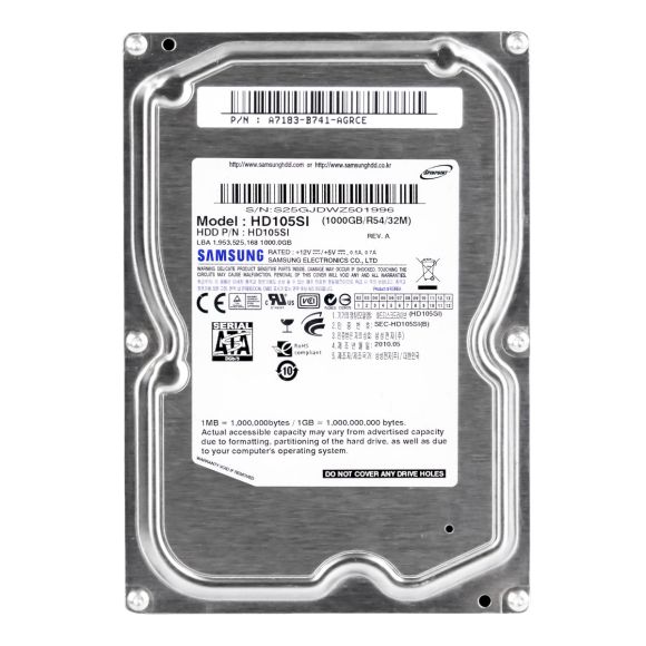 SAMSUNG SpinPoint F3EG 1TB 5.4K 32MB SATA II 3.5'' HD105SI