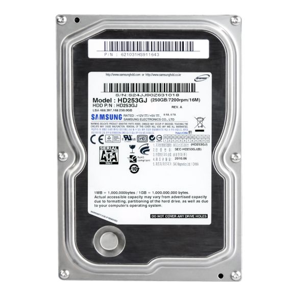 SAMSUNG SpinPoint F3 250GB 7.2K 16MB SATA II 3.5'' HD253GJ