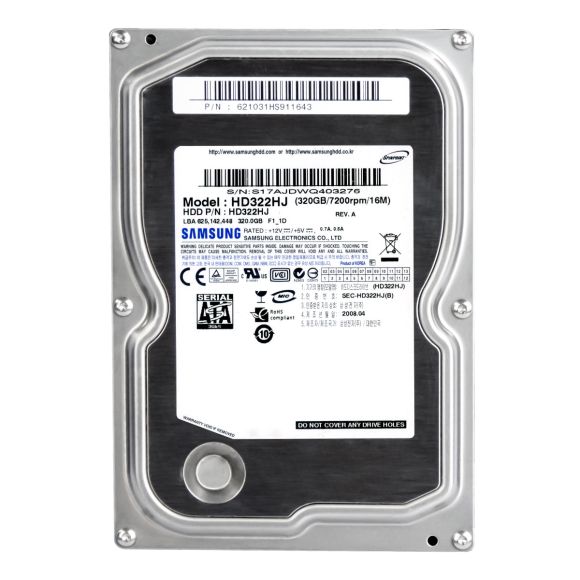 SAMSUNG SPINPOINT F1 320GB 7.2K 16MB SATA II 3.5'' HD322HJ