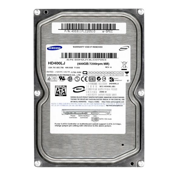 SAMSUNG HD400LJ 400GB SATA II 7200RPM 3.5''