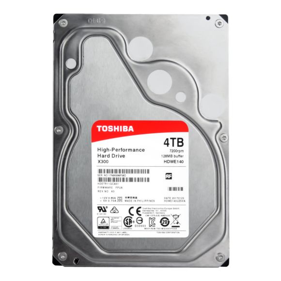 TOSHIBA X300 4TB 7.2K 128MB SATA III 3.5'' HDETR11GCA51