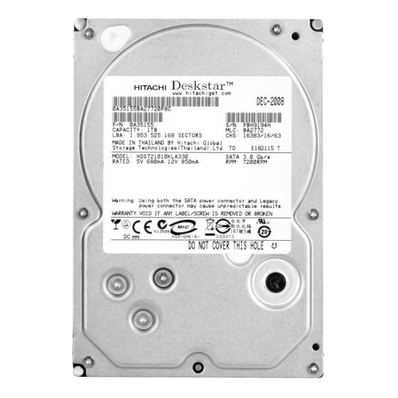 HITACHI HDS721010KLA330 HDD 1TB DESKSTAR SATA II 7.2K 3.5"