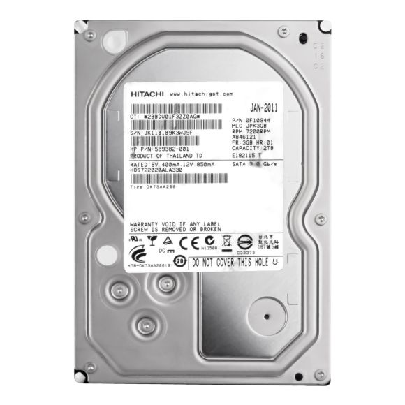 HITACHI DeskStar 7K2000 2TB 7.2K 32MB SATA II 3.5'' HDS722020ALA330