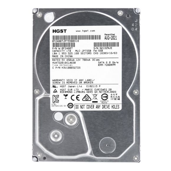 HGST UltraStar A7K2000 1TB SATA III 7.2K 32MB 3.5'' HUA722010CLA630