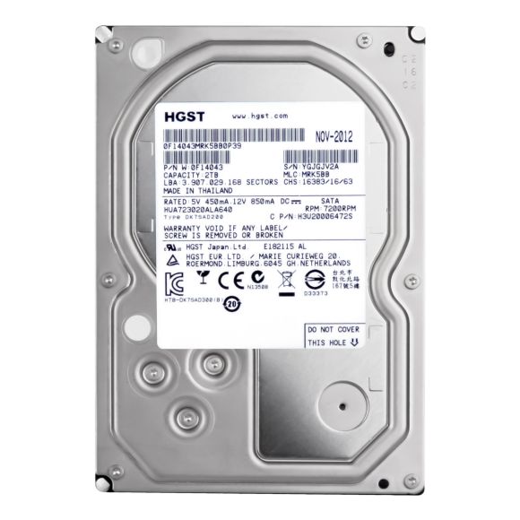 HGST UltraStar 7K3000 2TB 7.2K 64MB SATA III 3.5'' HUA723020ALA640