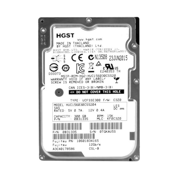 FUJITSU A3C40178586 300GB 15K 128MB SAS-3 2.5'' HUC156030CSS204