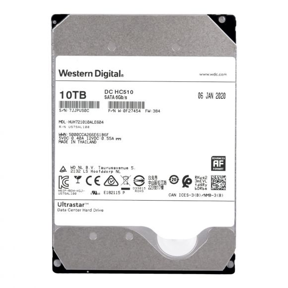 WD 10TB 7.2k 256MB SATA III 3.5'' HUH721010ALE604