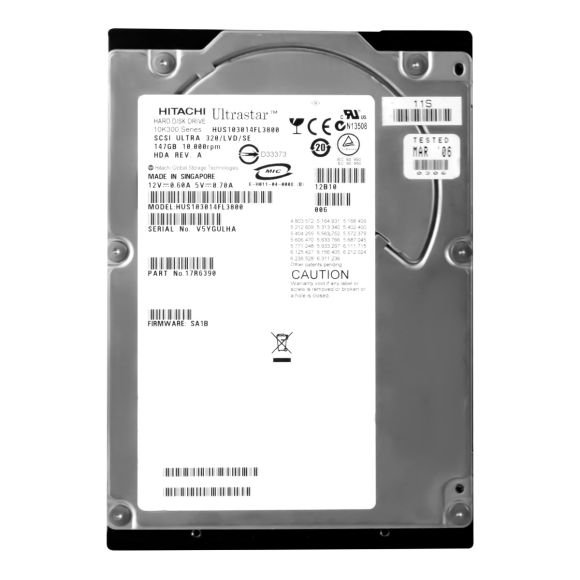 HDD HITACHI HUS103014FL3800 147GB 10K U320/lvd