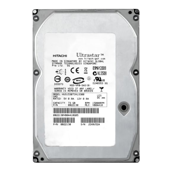 HITACHI HUS153073VLS300 3.5" 73GB SAS