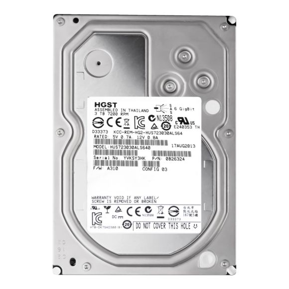 HGST UltaStar 7K3000 3TB 7.2K 64MB SAS-2 3.5'' HUS723030ALS640